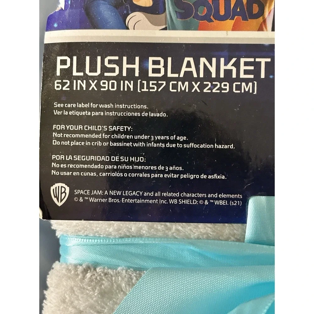 Space Jam: A New Legacy plush blanket featuring LeBron James Looney Tunes